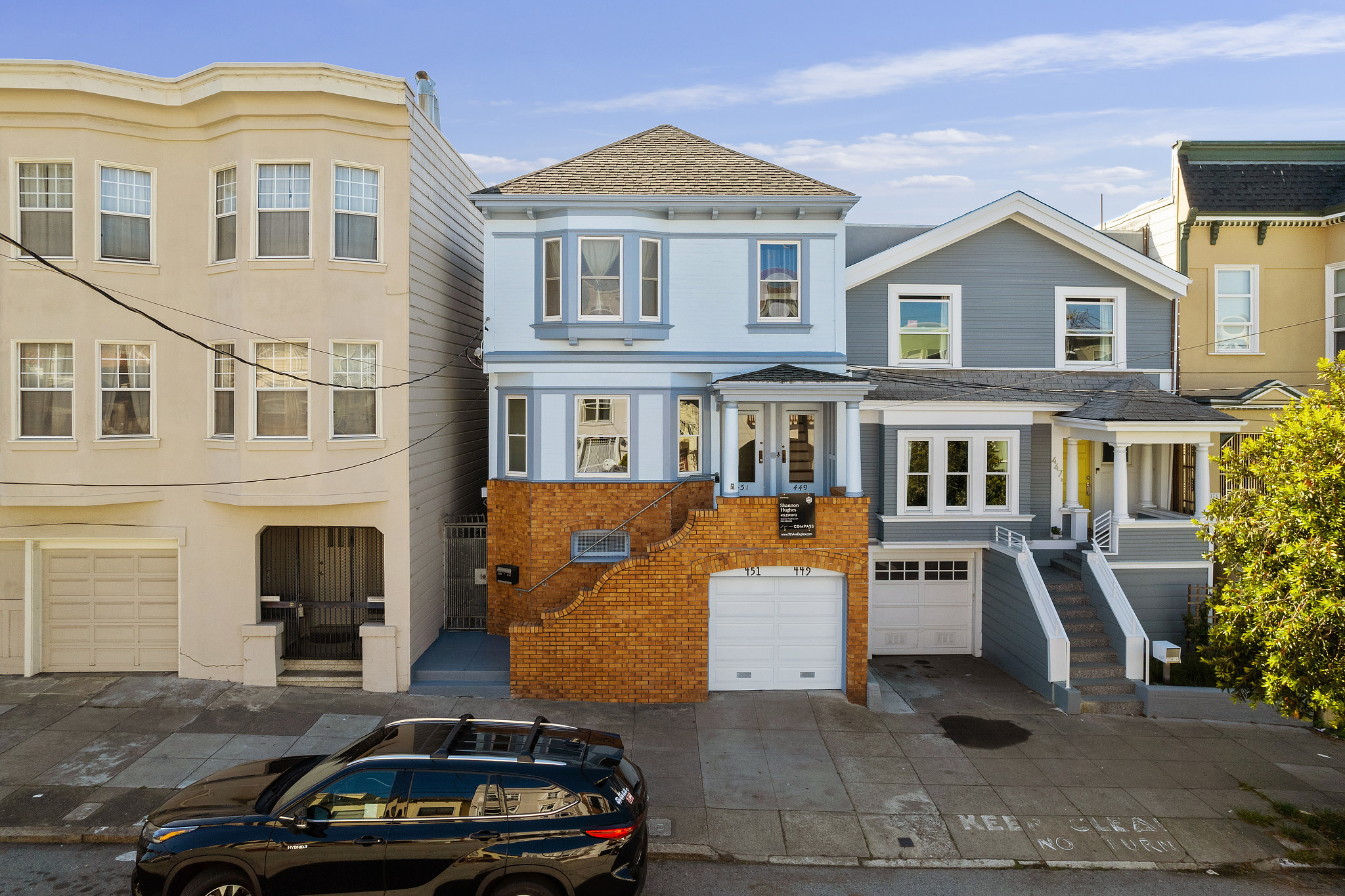 Front exterior view of 449-451 11th Ave in San Francisco, CA