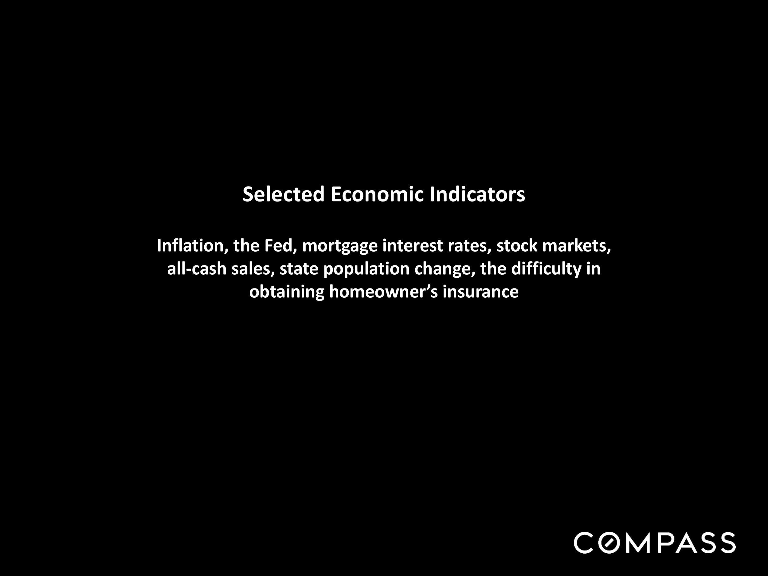 Selected Economic Indicators