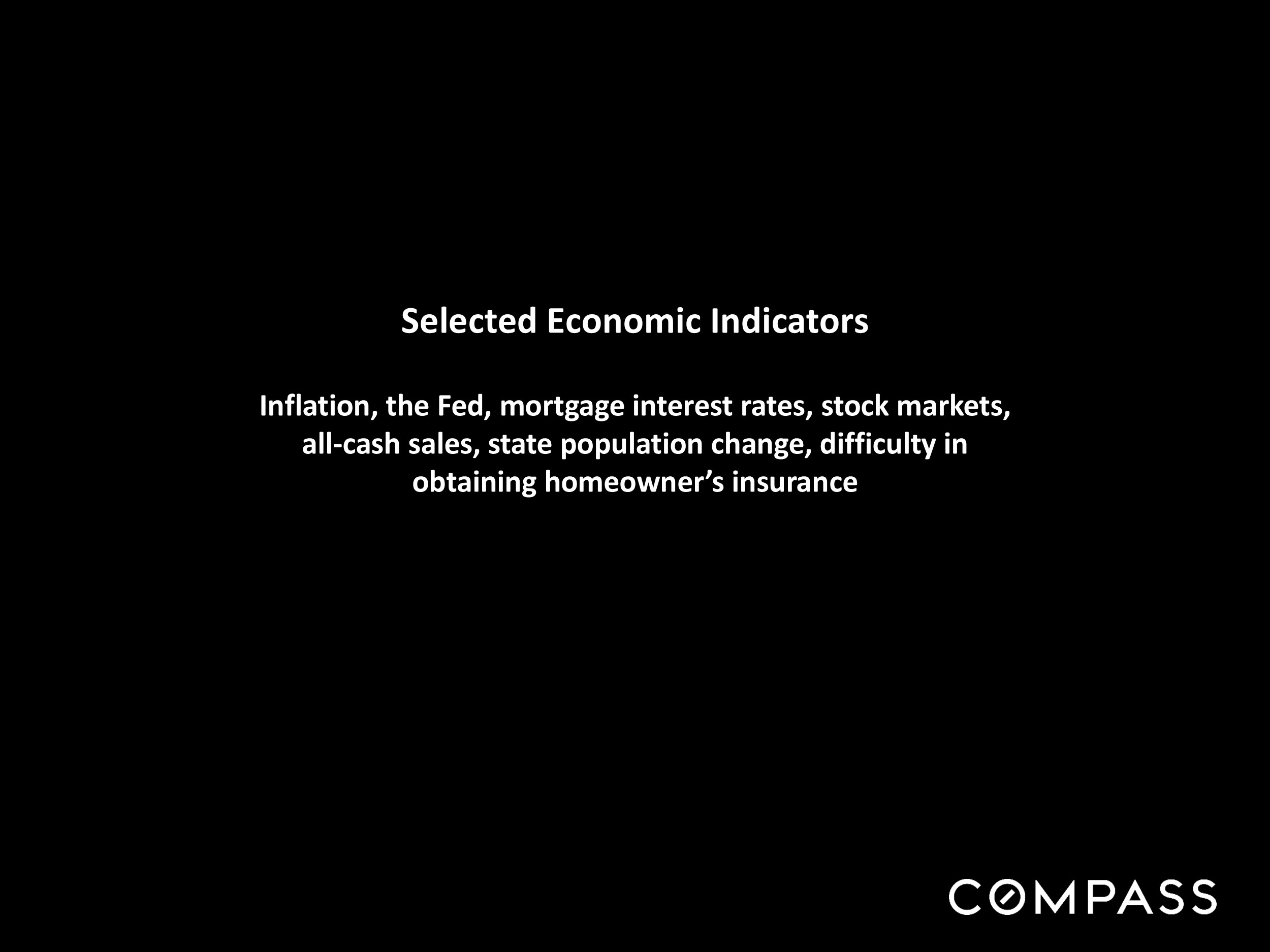 Selected Economic Indicators